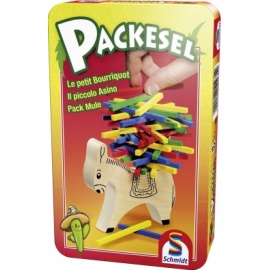 Packesel – oslík - hra v plechové krabičce	